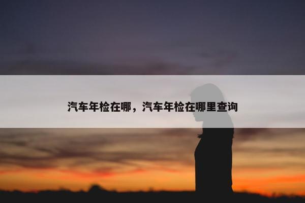 汽车年检在哪，汽车年检在哪里查询