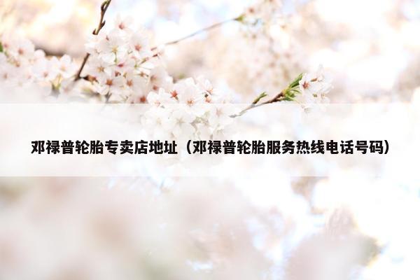 邓禄普轮胎专卖店地址（邓禄普轮胎服务热线电话号码）