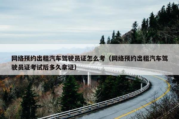 网络预约出租汽车驾驶员证怎么考（网络预约出租汽车驾驶员证考试后多久拿证）
