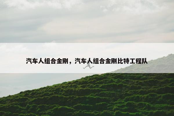 汽车人组合金刚，汽车人组合金刚比特工程队