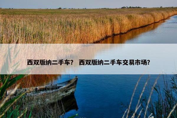 西双版纳二手车？ 西双版纳二手车交易市场？