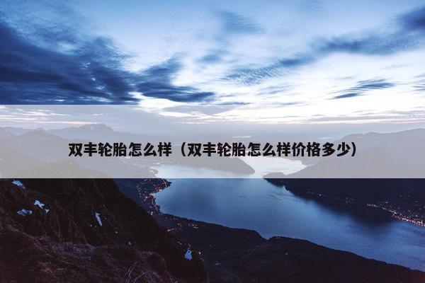 双丰轮胎怎么样（双丰轮胎怎么样价格多少）
