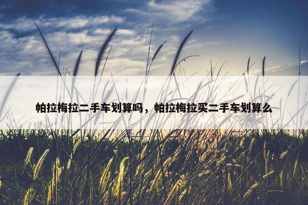 帕拉梅拉二手车划算吗，帕拉梅拉买二手车划算么