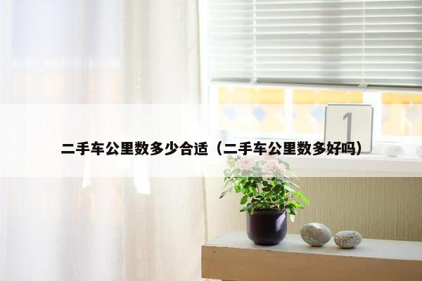 二手车公里数多少合适（二手车公里数多好吗）