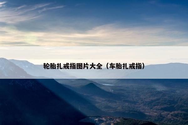 轮胎扎戒指图片大全（车胎扎戒指）