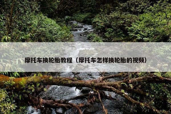摩托车换轮胎教程（摩托车怎样换轮胎的视频）