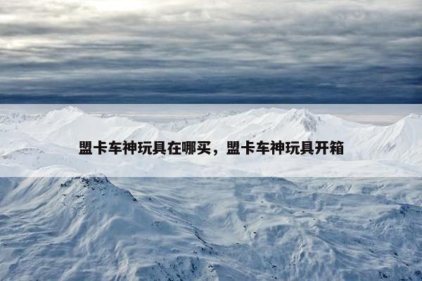 盟卡车神玩具在哪买，盟卡车神玩具开箱