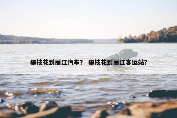 攀枝花到丽江汽车？ 攀枝花到丽江客运站？