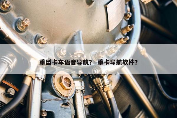 重型卡车语音导航？ 重卡导航软件？