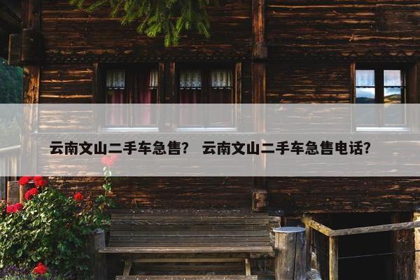 云南文山二手车急售？ 云南文山二手车急售电话？