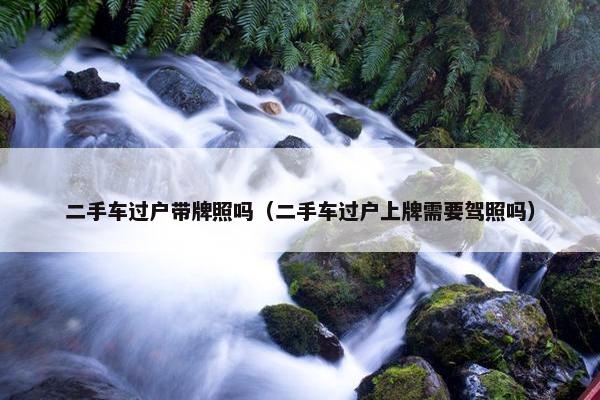 二手车过户带牌照吗（二手车过户上牌需要驾照吗）