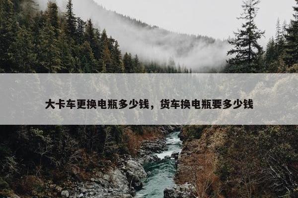 大卡车更换电瓶多少钱，货车换电瓶要多少钱