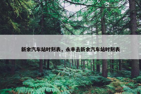 新余汽车站时刻表，永丰去新余汽车站时刻表