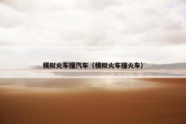 模拟火车撞汽车（模拟火车撞火车）