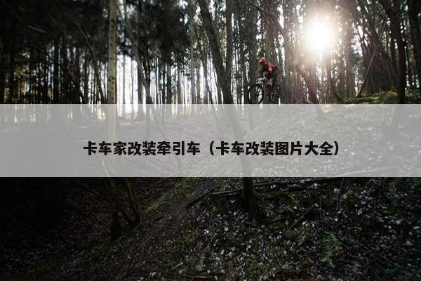 卡车家改装牵引车（卡车改装图片大全）