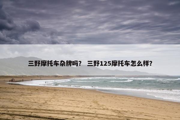 三野摩托车杂牌吗？ 三野125摩托车怎么样？