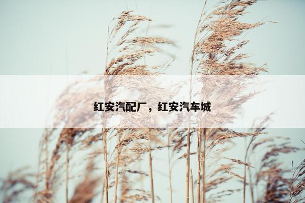 红安汽配厂，红安汽车城
