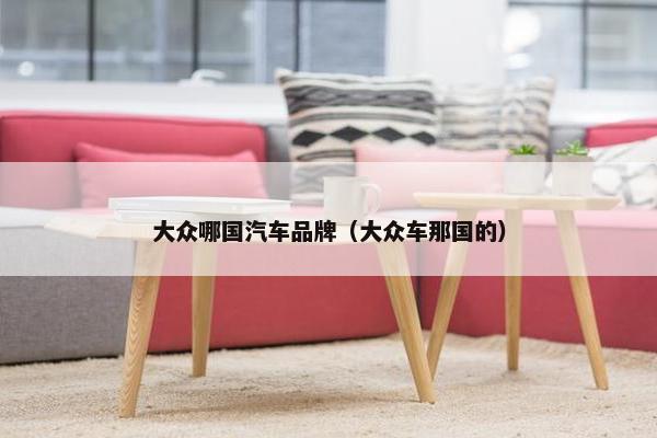 大众哪国汽车品牌（大众车那国的）