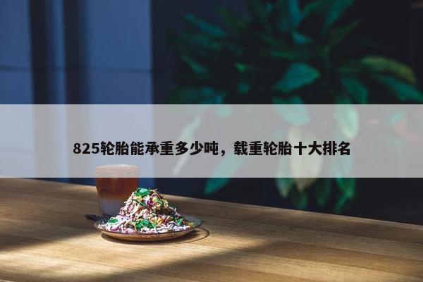 825轮胎能承重多少吨，载重轮胎十大排名