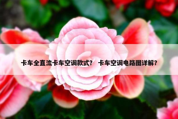 卡车全直流卡车空调款式？ 卡车空调电路图详解？