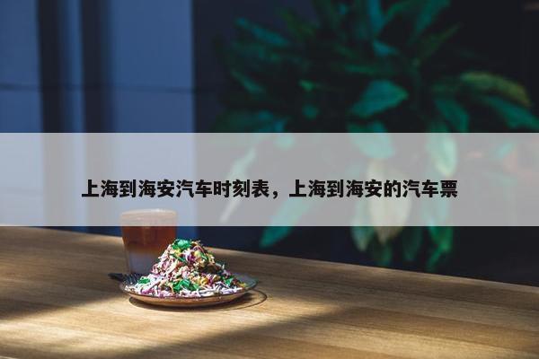 上海到海安汽车时刻表，上海到海安的汽车票