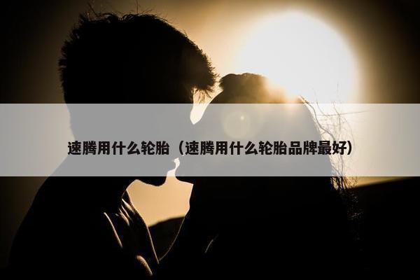 速腾用什么轮胎（速腾用什么轮胎品牌最好）