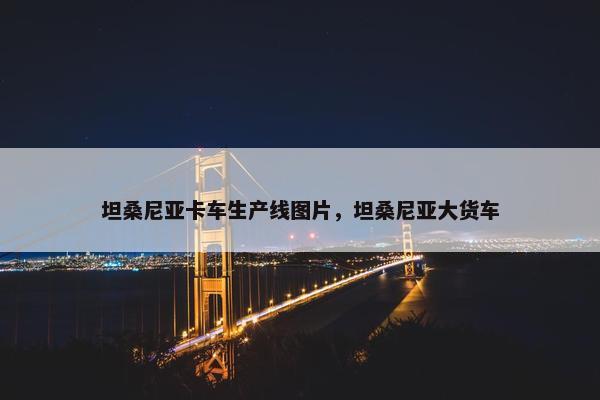 坦桑尼亚卡车生产线图片，坦桑尼亚大货车