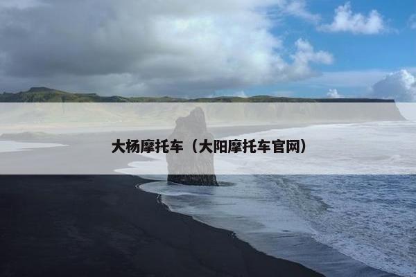 大杨摩托车（大阳摩托车官网）