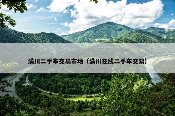 潢川二手车交易市场（潢川在线二手车交易）