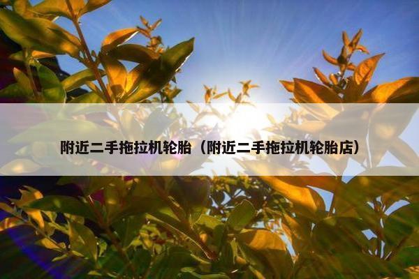 附近二手拖拉机轮胎（附近二手拖拉机轮胎店）