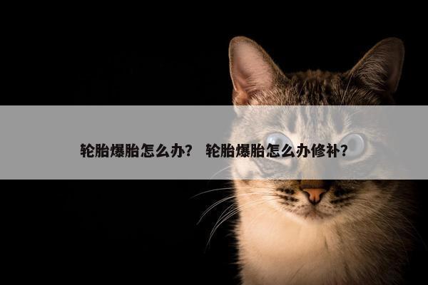 轮胎爆胎怎么办？ 轮胎爆胎怎么办修补？