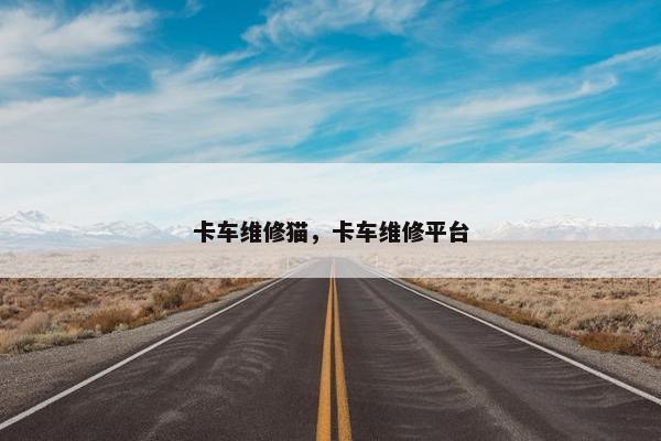 卡车维修猫，卡车维修平台