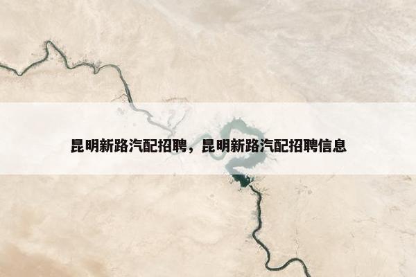 昆明新路汽配招聘，昆明新路汽配招聘信息