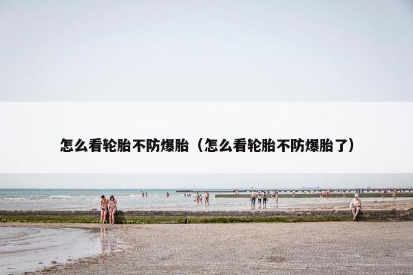 怎么看轮胎不防爆胎（怎么看轮胎不防爆胎了）