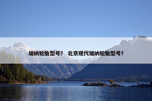 瑞纳轮胎型号？ 北京现代瑞纳轮胎型号？