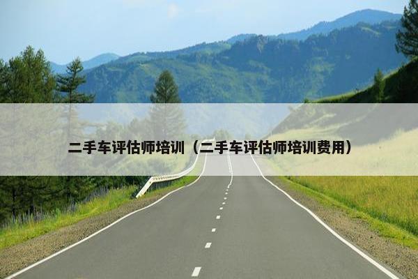二手车评估师培训（二手车评估师培训费用）