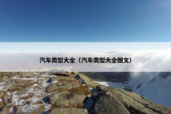 汽车类型大全（汽车类型大全图文）