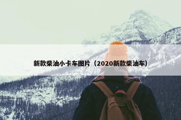 新款柴油小卡车图片（2020新款柴油车）