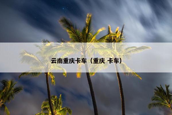 云南重庆卡车（重庆 卡车）