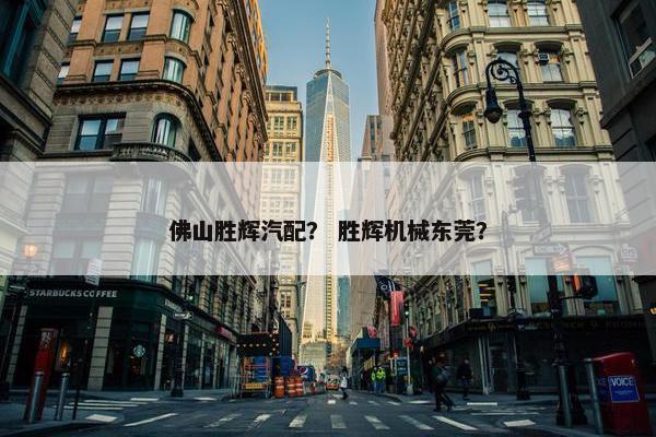 佛山胜辉汽配？ 胜辉机械东莞？