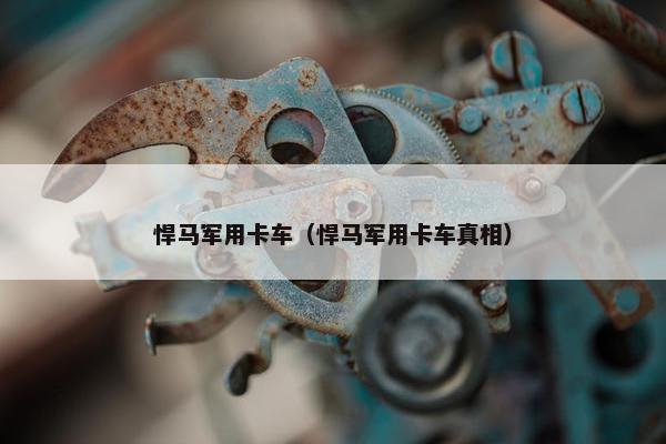悍马军用卡车（悍马军用卡车真相）